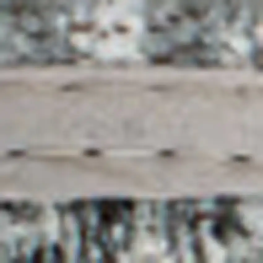 Gray White And Brown Abstract Washable Area Rug With UV Protection Photo 5