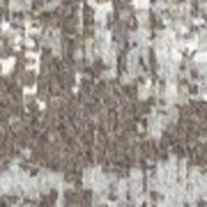 Gray White And Brown Abstract Washable Area Rug With UV Protection Photo 3