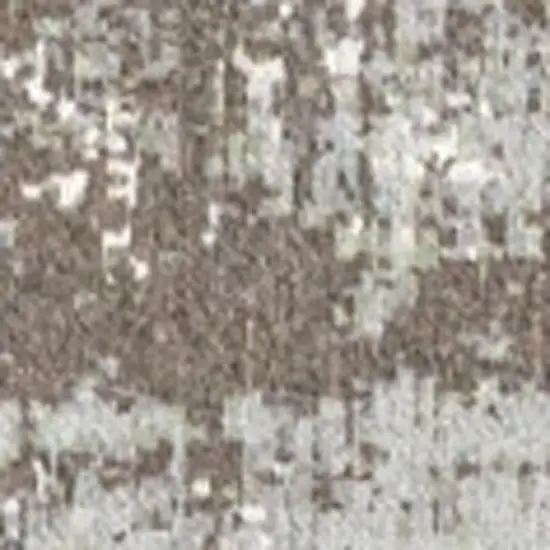 Gray White And Brown Abstract Washable Area Rug With UV Protection Photo 3