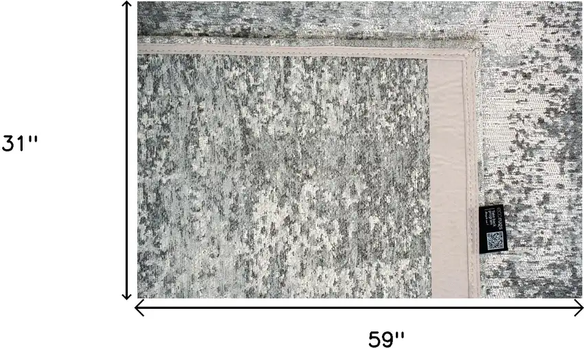 Gray White And Brown Abstract Washable Area Rug With UV Protection Photo 5