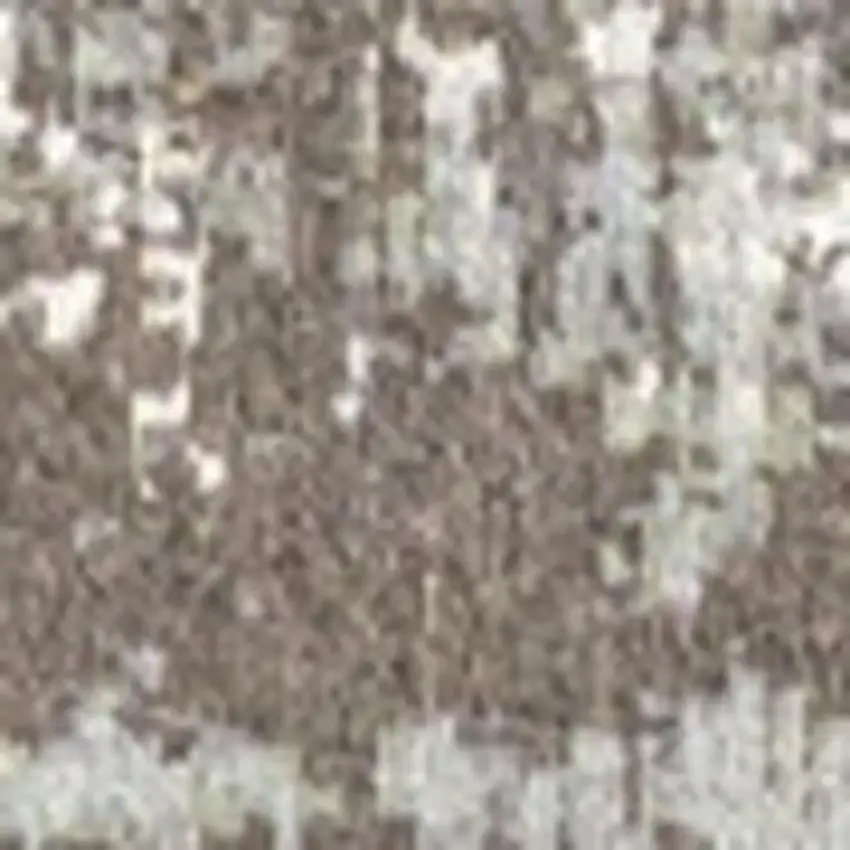 Gray White And Brown Abstract Washable Area Rug With UV Protection Photo 2