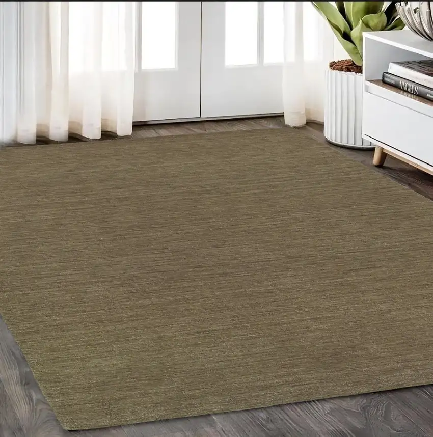 Gray Wool Hand Tufted Area Rug Photo 1