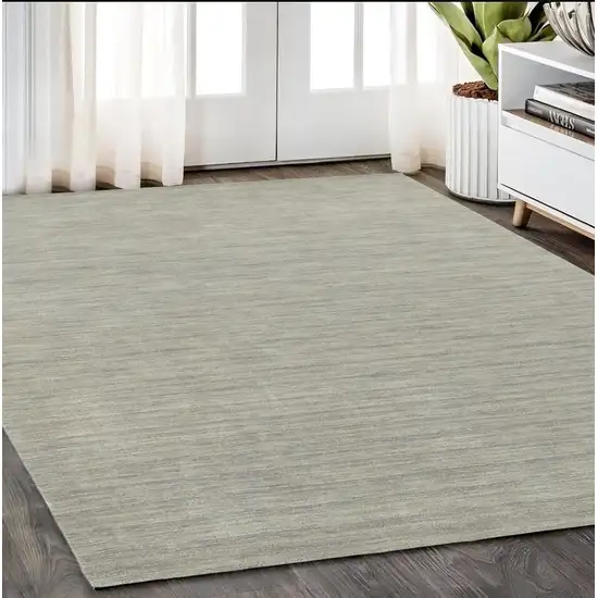 Gray Wool Hand Tufted Area Rug Photo 1