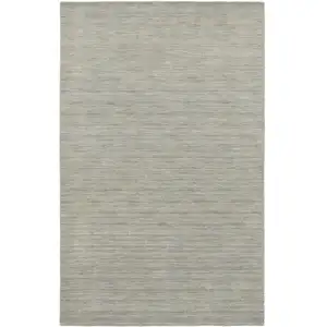 Photo of Gray Wool Hand Tufted Area Rug