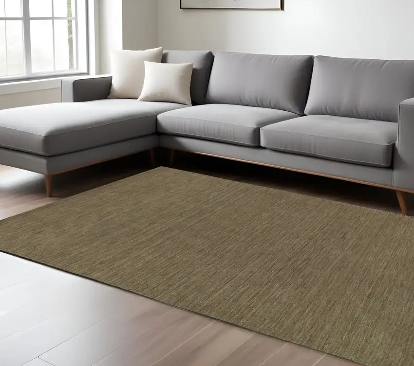 Gray Wool Hand Tufted Area Rug Photo 1