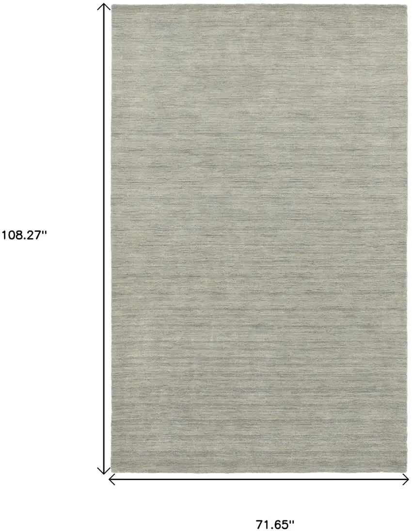 Gray Wool Hand Tufted Area Rug Photo 3