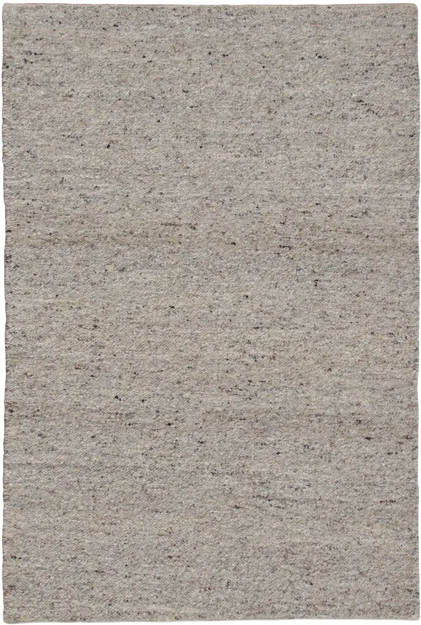 Gray Wool Hand Woven Area Rug Photo 1