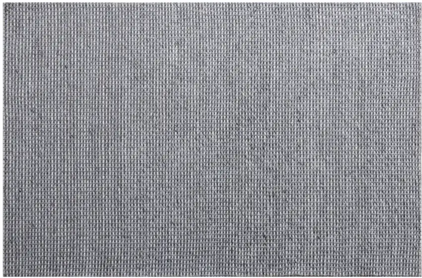 Gray Wool Striped Hand Woven Area Rug Photo 2