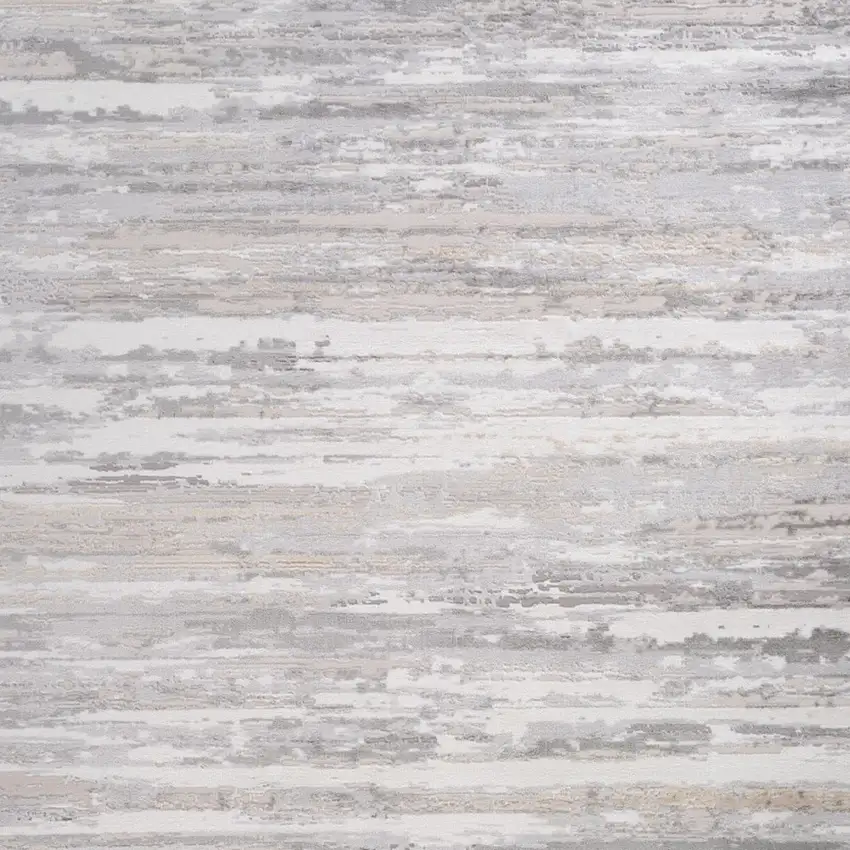 Gray and Beige Abstract Distressed Area Rug Photo 8
