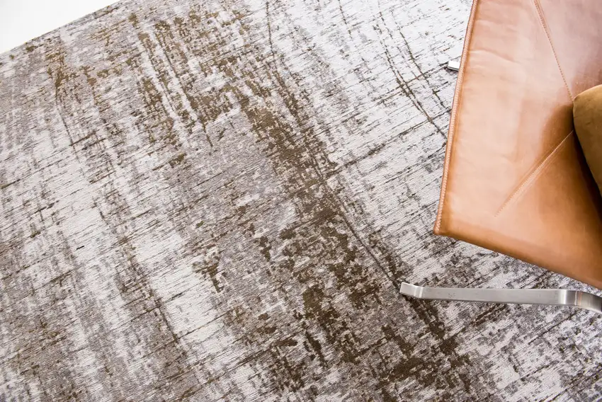 Gray and Beige Abstract Non Skid Area Rug Photo 7