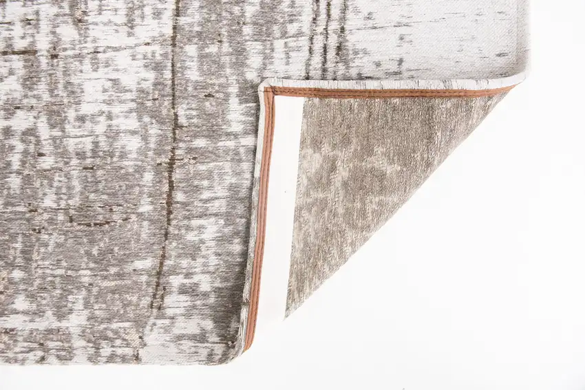 Gray and Beige Abstract Non Skid Area Rug Photo 4