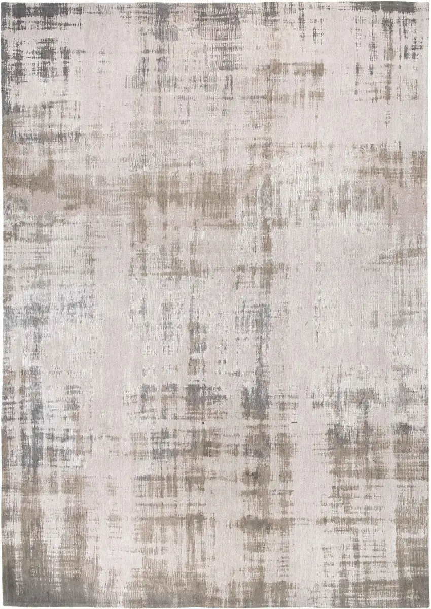 Gray and Beige Abstract Non Skid Area Rug Photo 2