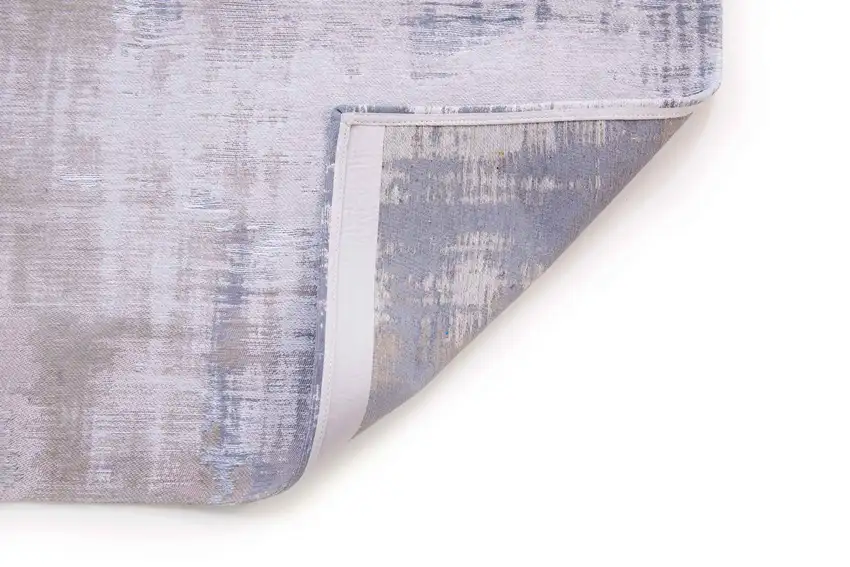 Gray and Beige Abstract Non Skid Area Rug Photo 4