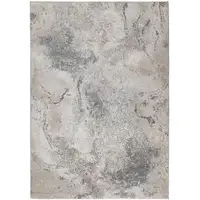 Photo of Gray and Beige Abstract Power Loom Area Rug