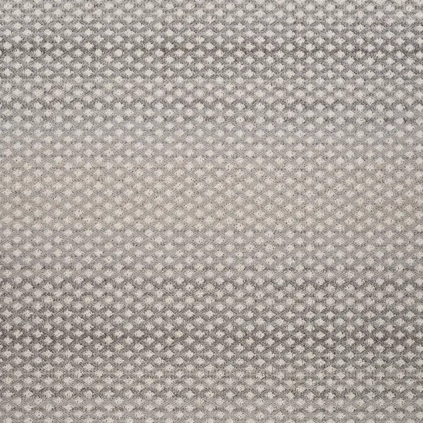 Gray and Beige Checkered Distressed Area Rug Photo 5