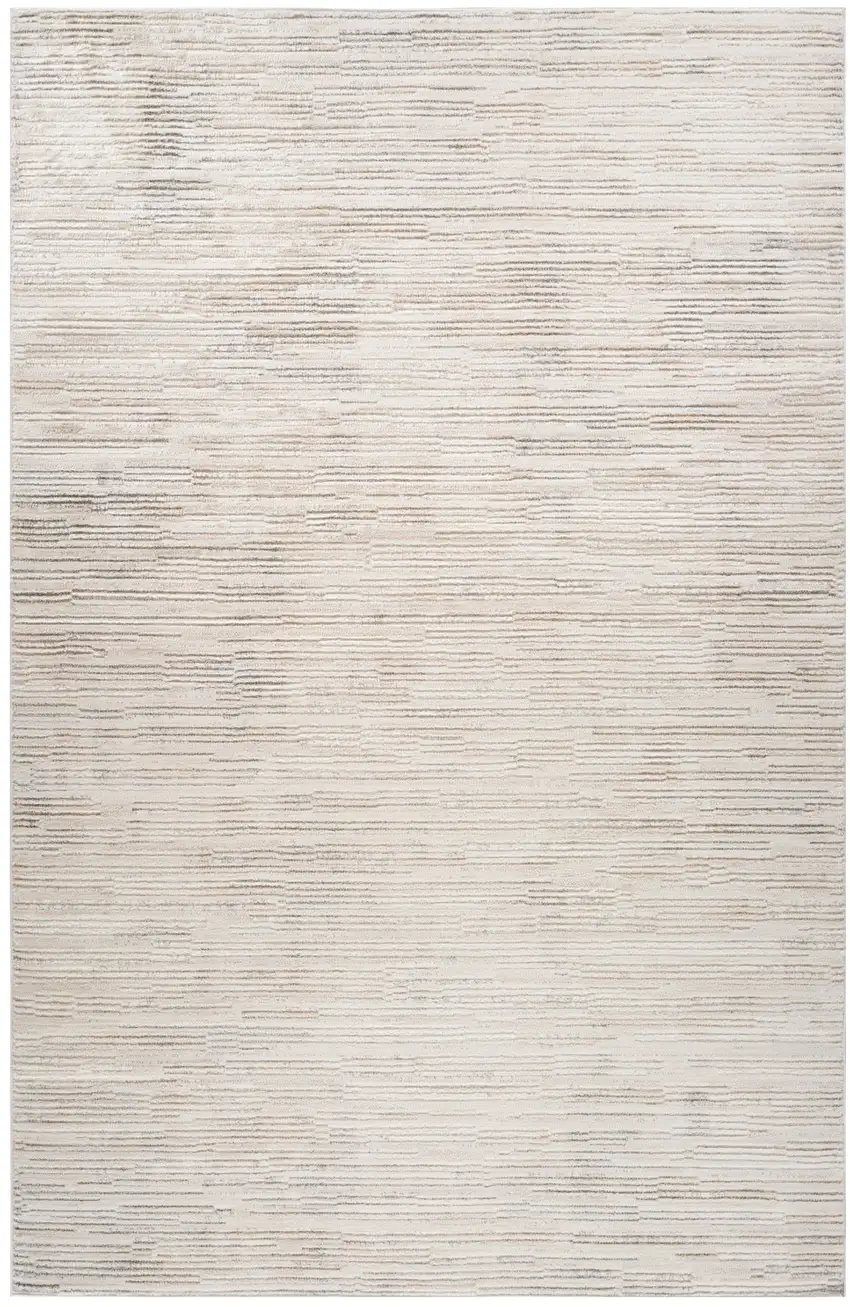 Gray and Beige Geometric Distressed Area Rug Photo 1