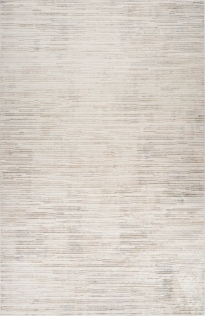 Gray and Beige Geometric Distressed Area Rug Photo 4