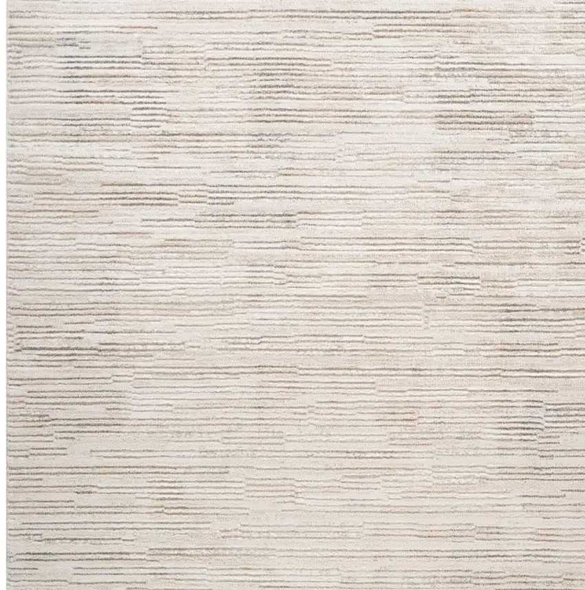 Gray and Beige Abstract Distressed Area Rug Photo 4