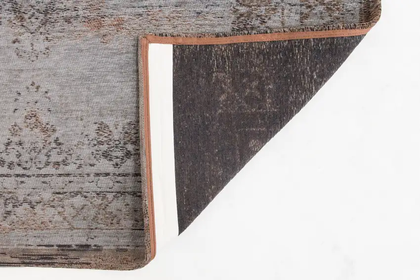 Gray and Beige Medallion Non Skid Area Rug Photo 4