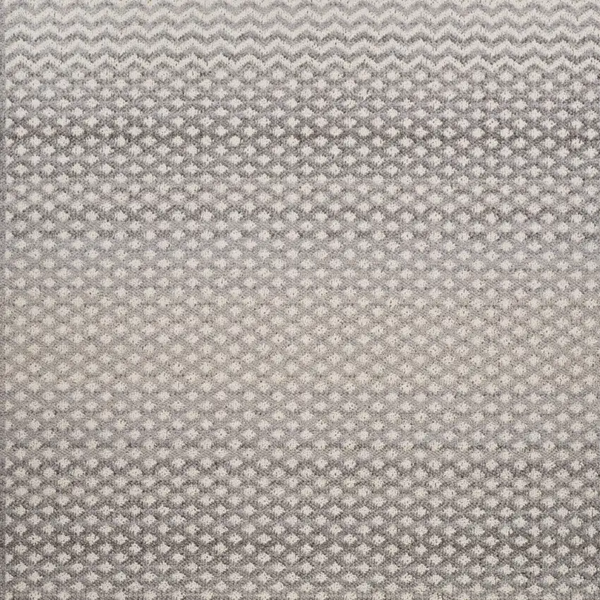 Gray and Beige Moroccan Distressed Area Rug Photo 4