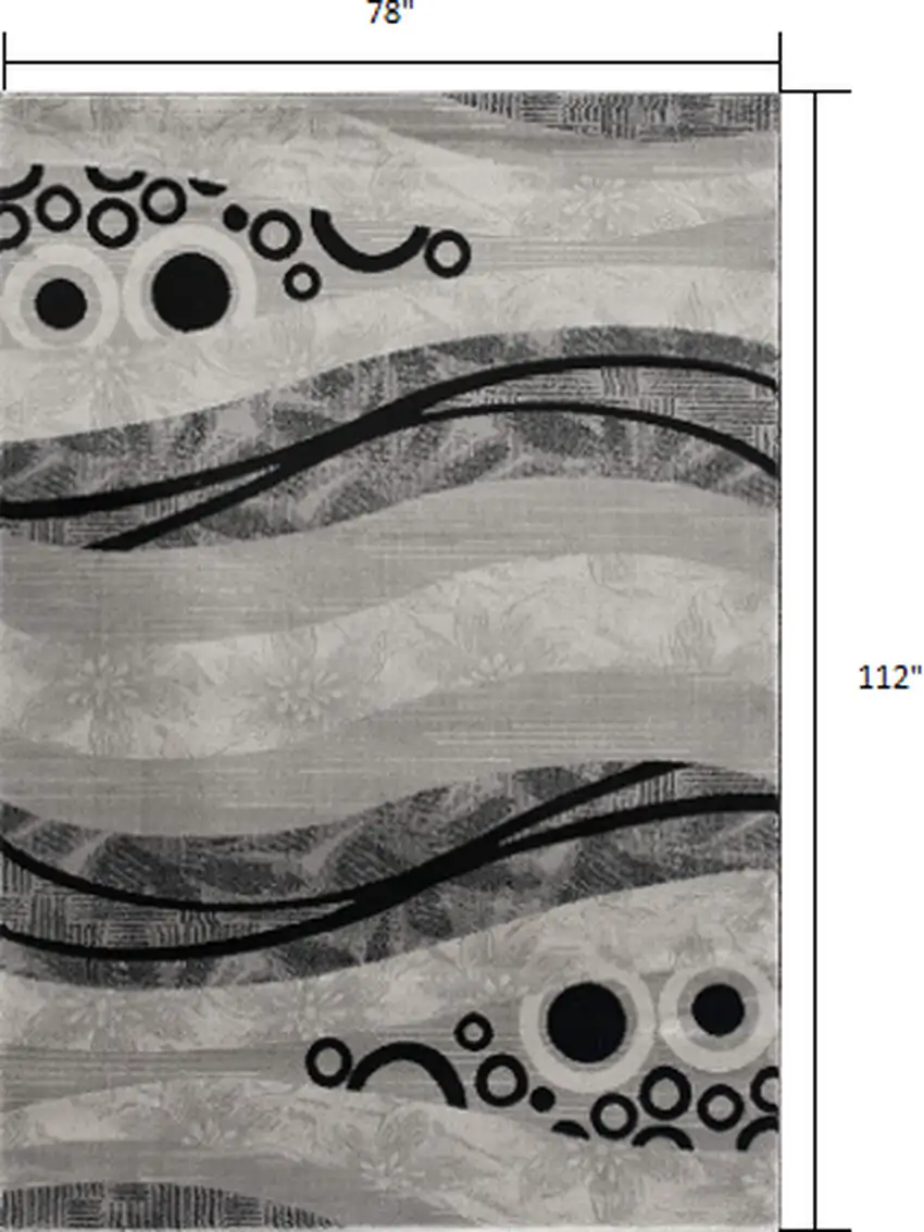 Gray Abstract Dhurrie Area Rug Photo 3