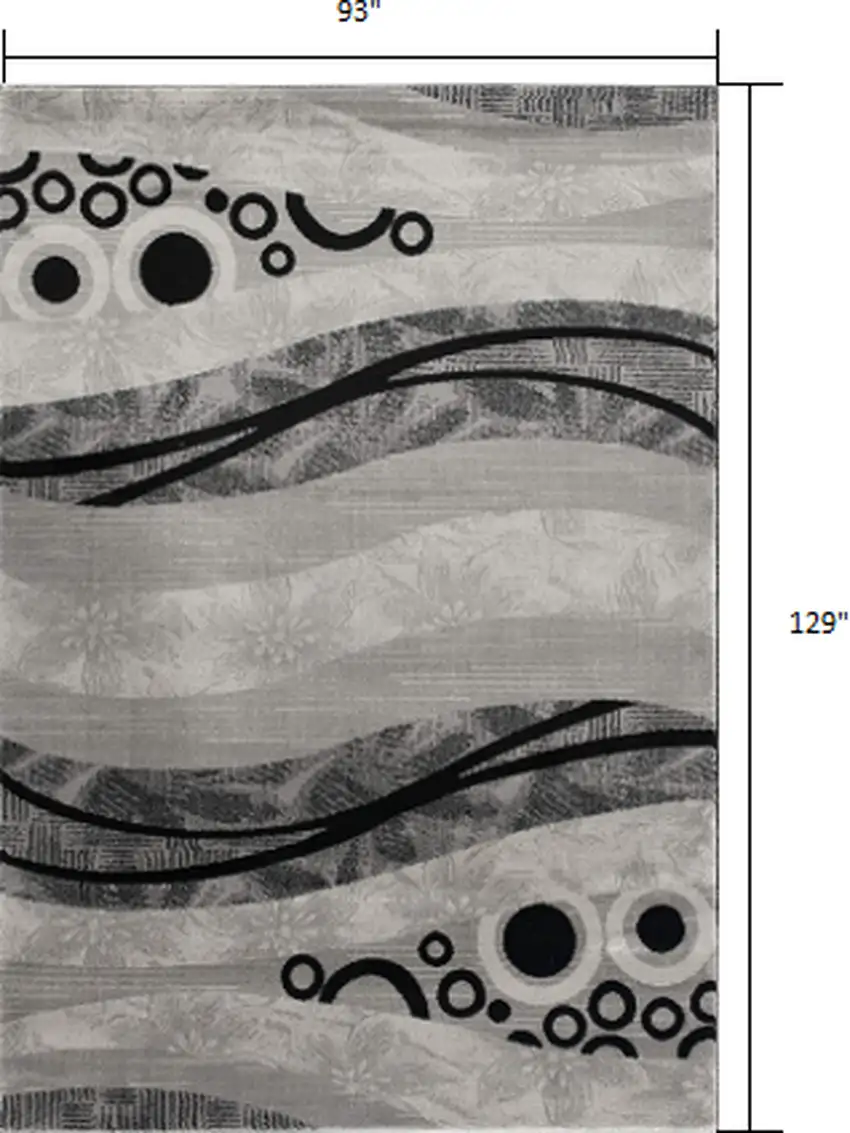 Gray Abstract Dhurrie Area Rug Photo 3