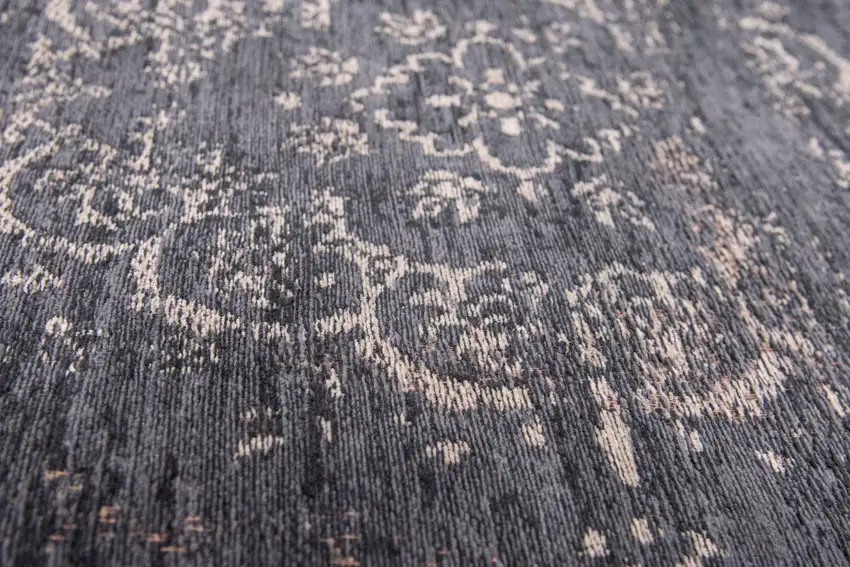 Gray and Black Medallion Non Skid Area Rug Photo 7