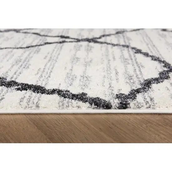 Gray And Black Modern Abstract Area Rug Photo 7
