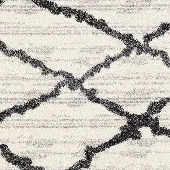 Gray and Black Modern Abstract Area Rug Photo 1