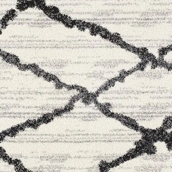Gray and Black Modern Abstract Area Rug Photo 1