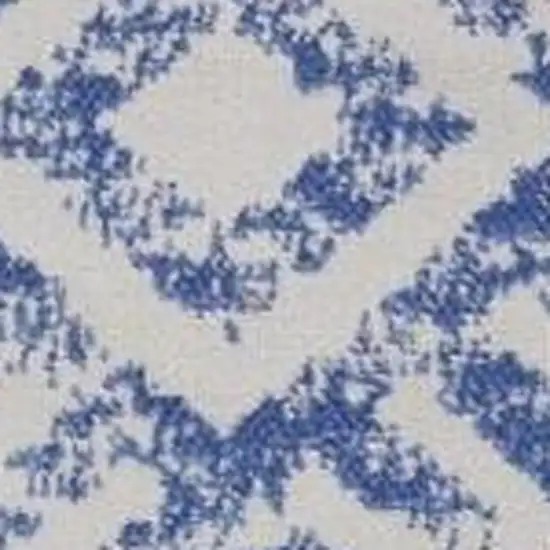 Blue And Gray Geometric Area Rug Photo 3