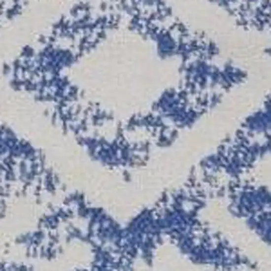 Blue And Gray Geometric Area Rug Photo 3