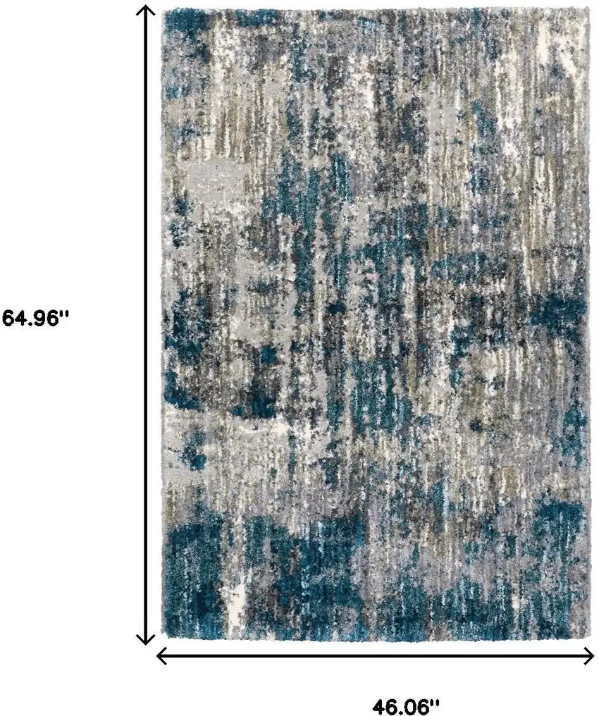 Gray And Blue Gray Skies Area Rug Photo 7