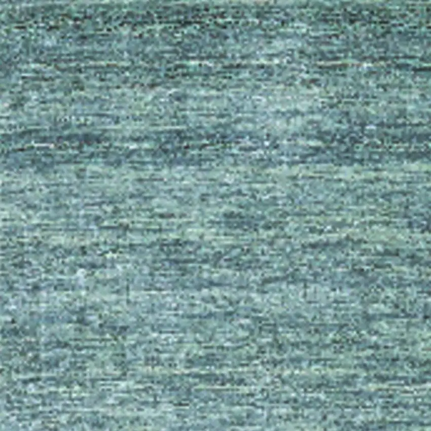 Gray and Blue Hand Woven Runner Rug Photo 5