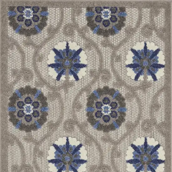 Blue And Gray Indoor Outdoor Area Rug Photo 3