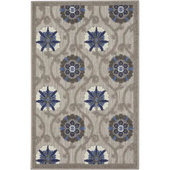 Blue And Gray Indoor Outdoor Area Rug Photo 7