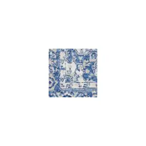 Photo of Gray and Blue Persian Medallion Area Rug