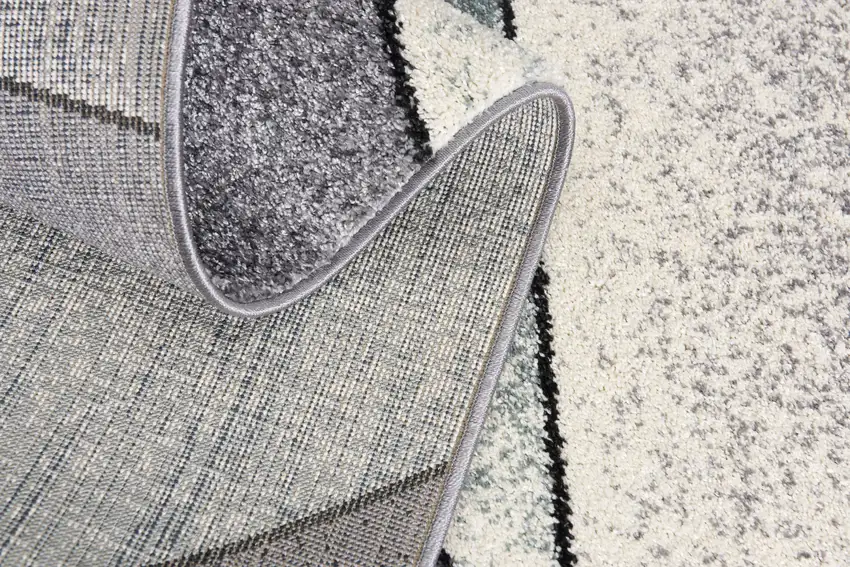 Gray And Blue Prism Pattern Area Rug Photo 6