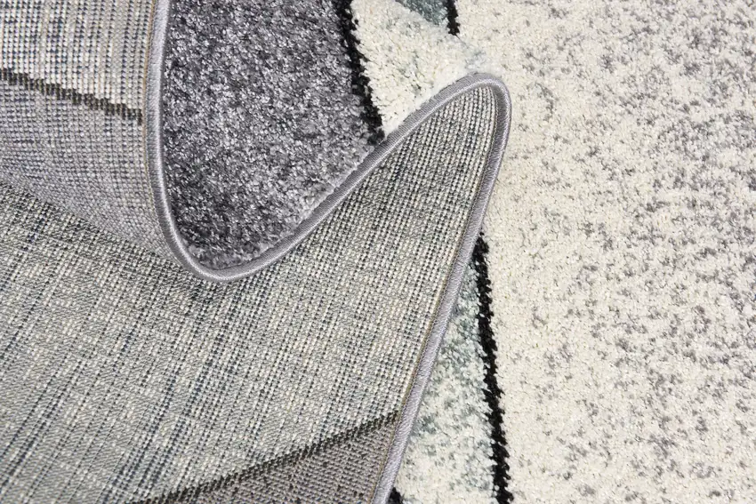Gray and Blue Prism Pattern Area Rug Photo 8