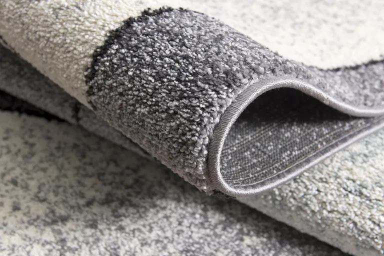 Gray and Blue Prism Pattern Area Rug Photo 3