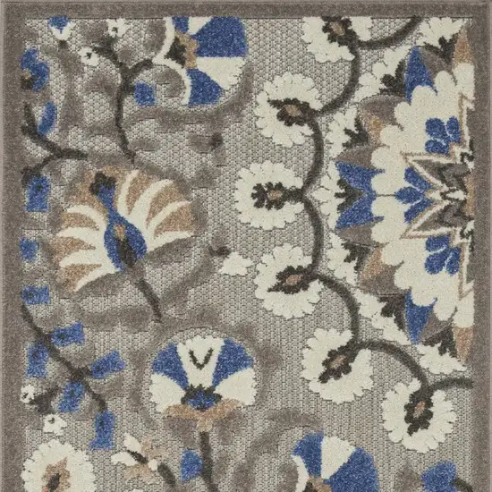 Blue And Gray Indoor Outdoor Area Rug Photo 3
