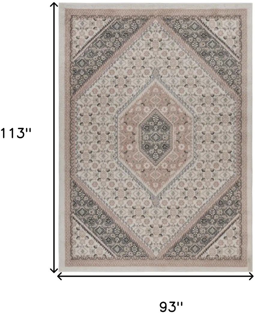 Gray and Ivory Area Rug Photo 3