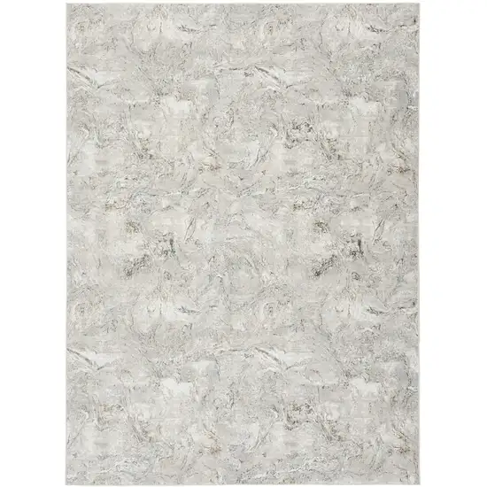 Gray and Brown Abstract Non Skid Area Rug Photo 1