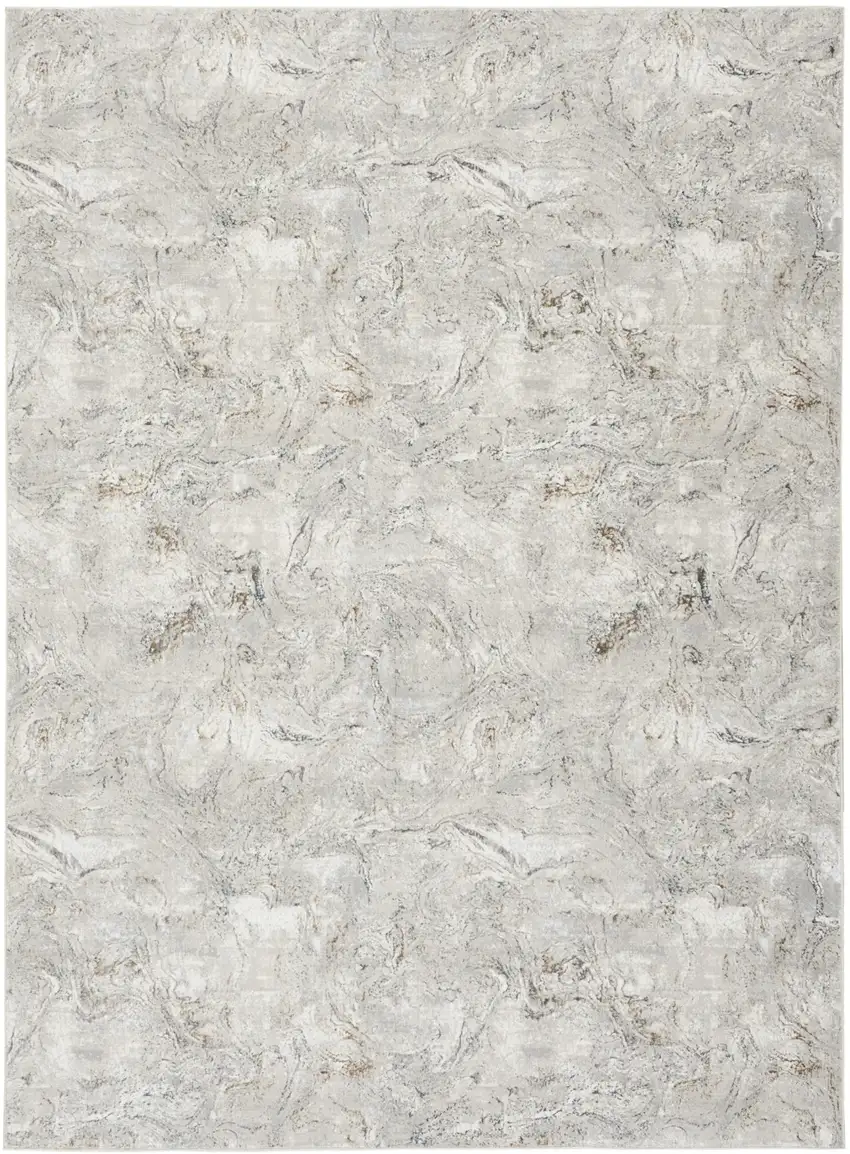 Gray and Brown Abstract Non Skid Area Rug Photo 2