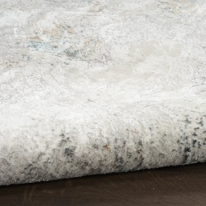 Gray and Brown Abstract Non Skid Area Rug Photo 8