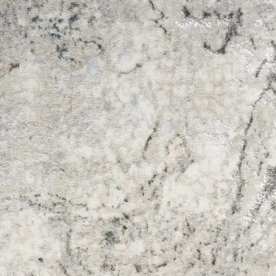 Gray and Brown Abstract Non Skid Area Rug Photo 5