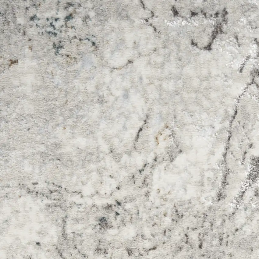 Gray and Brown Abstract Non Skid Area Rug Photo 5