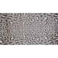 Photo of Gray and Brown Cheetah Washable Floor Mat
