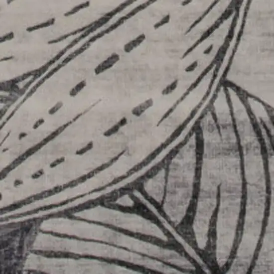 Gray and Brown Floral Distressed Area Rug Photo 3