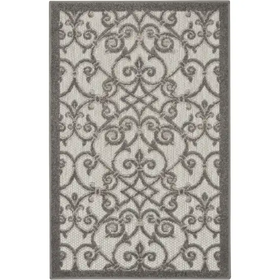 Gray Indoor Outdoor Area Rug Photo 1